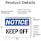 Signmission Keep Off, 5 in W x Rectangle, Vinyl Decal OS-2PACK-NS-D-35-L-13830 - alternate 2